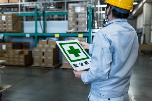 安全衛生教育で学んだ内容を実施する現場のイメージ